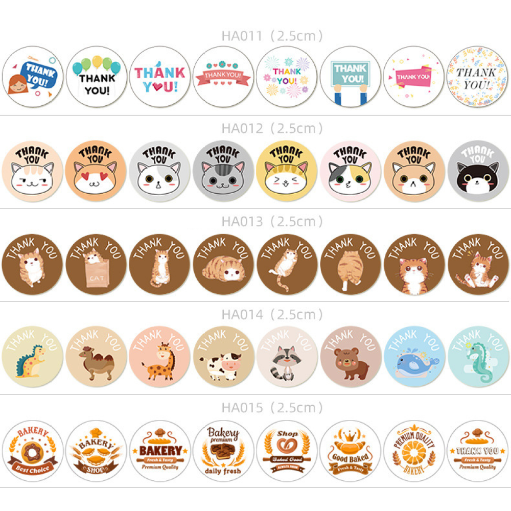 Animal Stickers | Wholesale Thank You Stickers